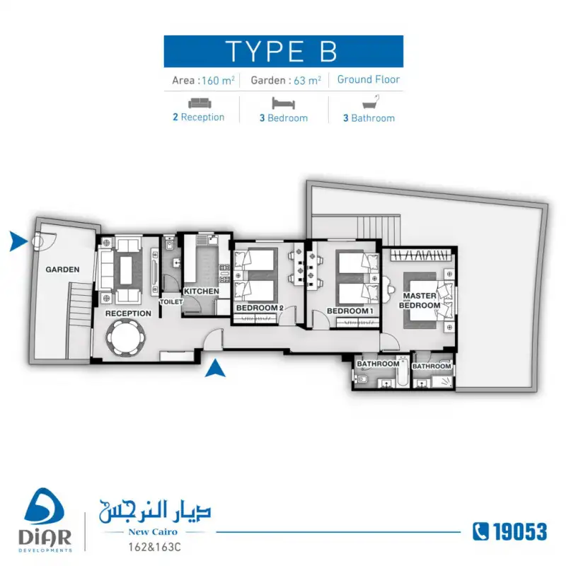 Type B - Ground Floor 160m2
